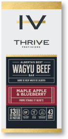 Wagyu Beef Maple Apple & Blueberry Meat Bar