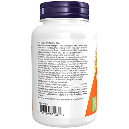 Castor Oil with Fennel Softgels