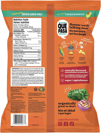 Que Pasa Dippers Fajita, Avocado Oil, Organic