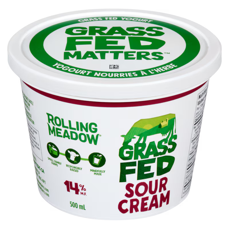 Sour Cream 14% MF, Grass Fed *REFRIGERATED*