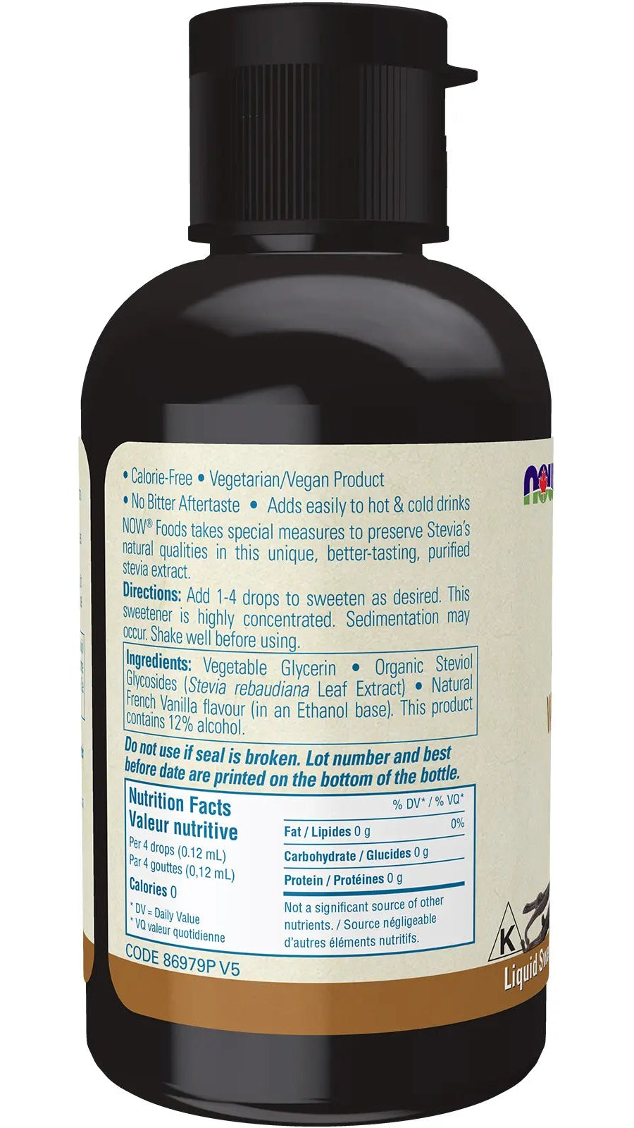 NOW BetterStevia® Liquid Drops - French Vanilla