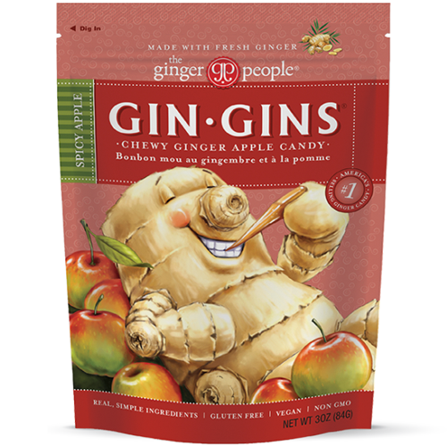GIN GINS® Spicy Apple Chewy Ginger Candy