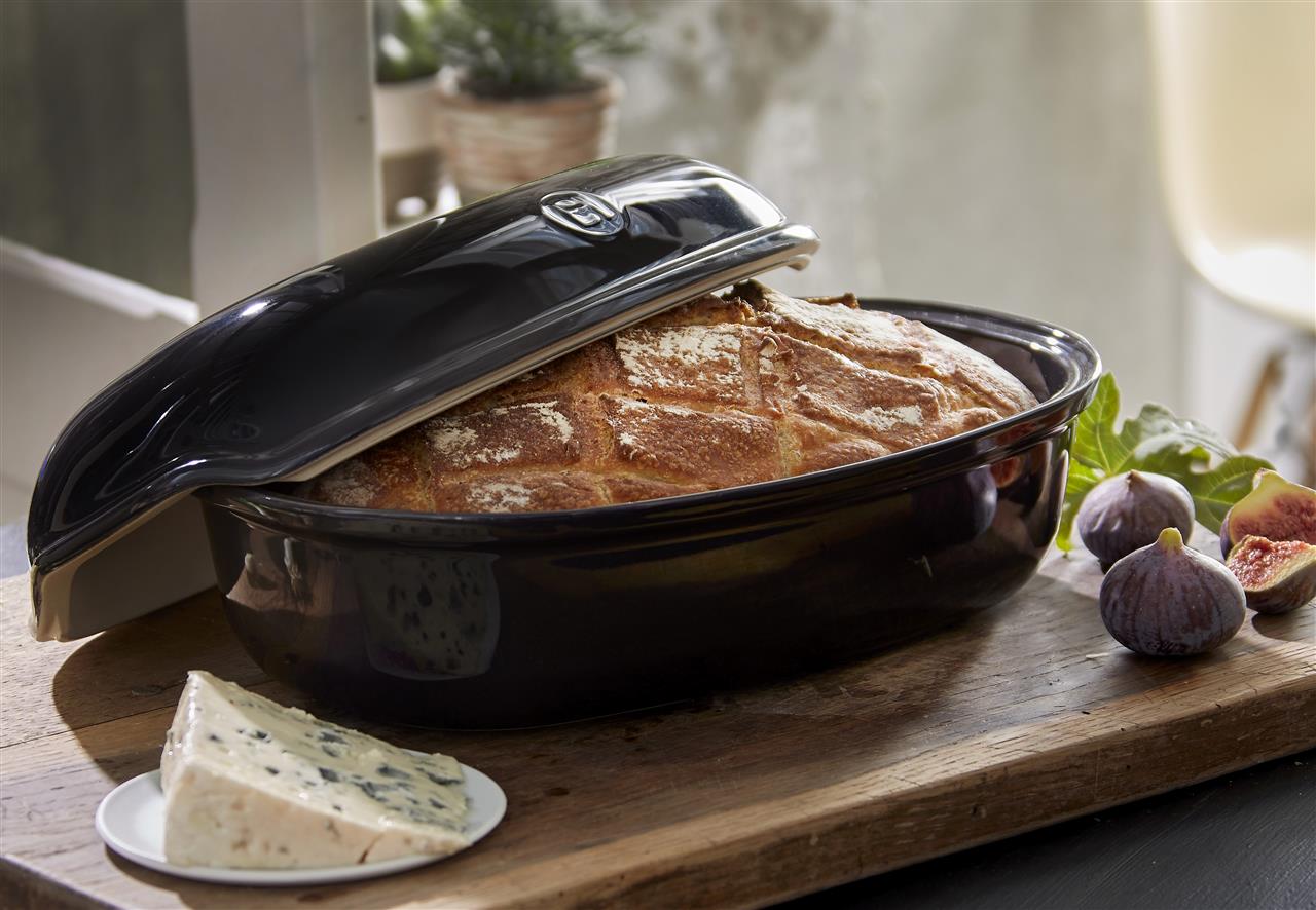 Emile Henry Fusain Artisan Loaf Baker 3L