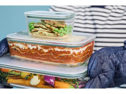 Mepal EasyClip 2.0 Glass Food Box 2.25L Nordic Sage