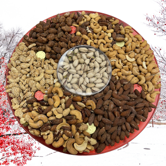 Beautiful Gift Tray - Deluxe Nuts 14"
