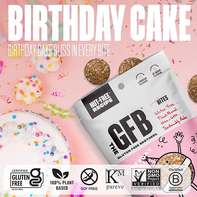 GFB Birthday Cake Cookie Bites (GF) (V)