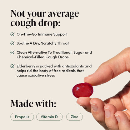 Propolis Soothing Lozenges - Elderberry