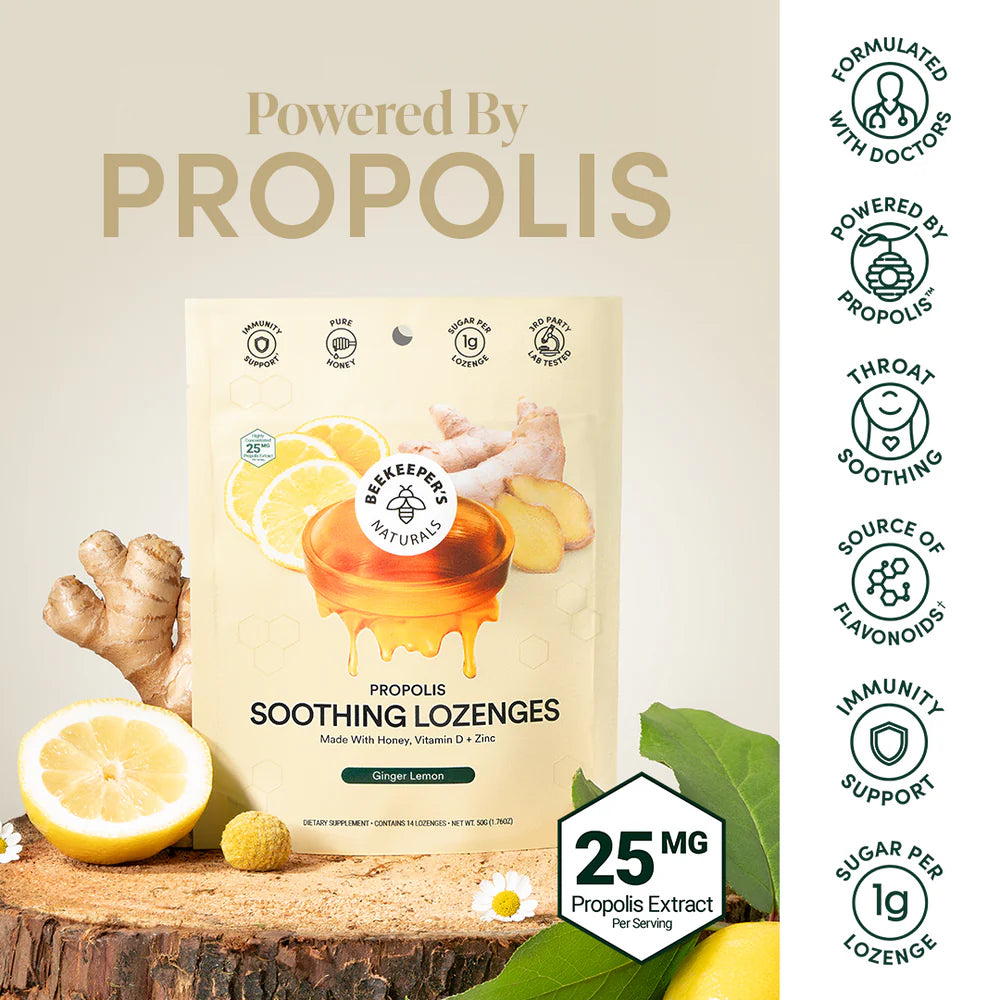 Propolis Soothing Lozenges - Ginger Lemon