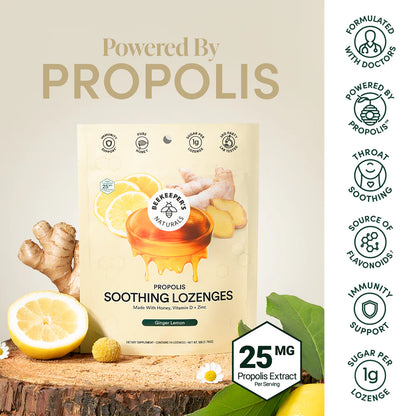 Propolis Soothing Lozenges - Ginger Lemon
