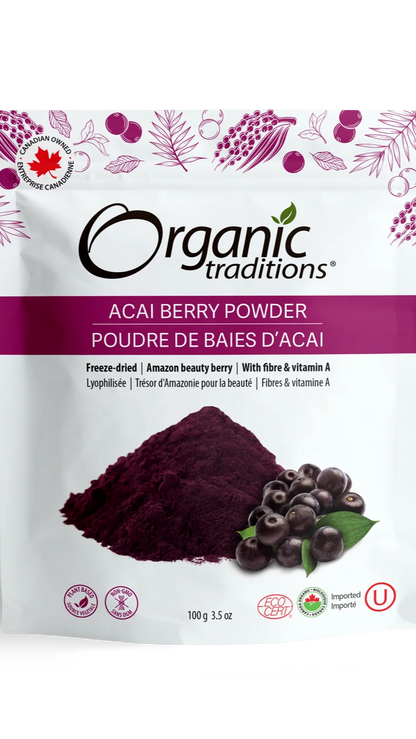 Acai Berry Powder, Organic Traditions