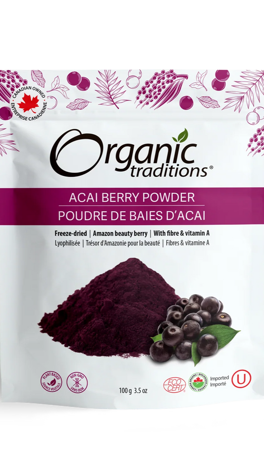 Acai Berry Powder, Organic Traditions