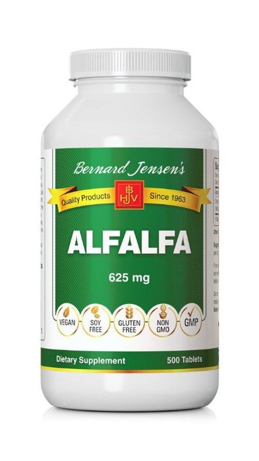 Bernard Jensen Alfalfa 650mg Tablets, Organic