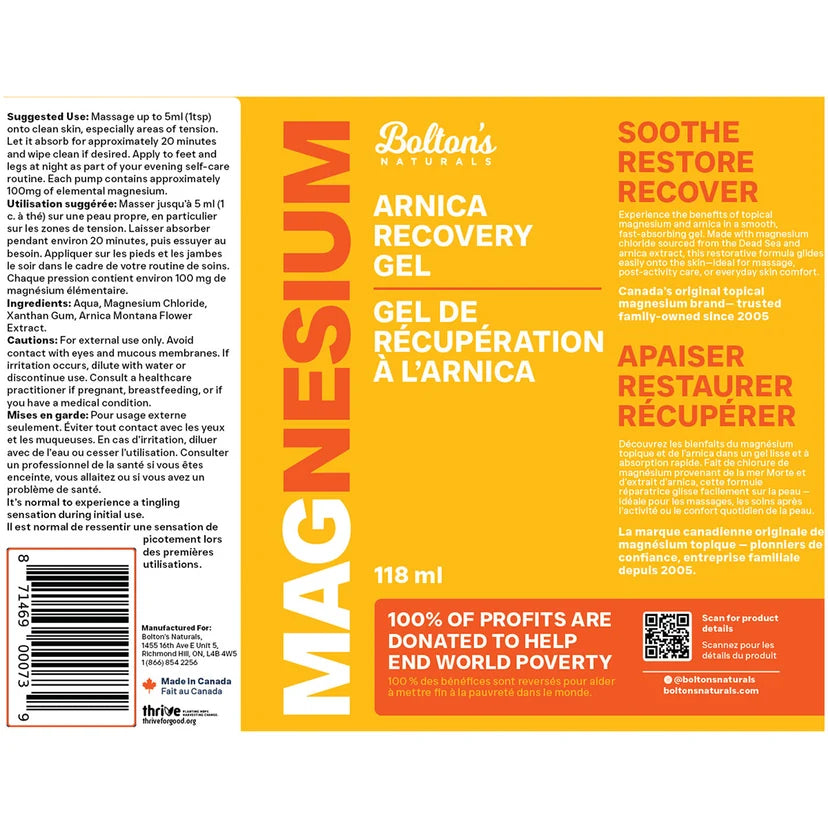 Magnesium Arnica Recovery Gel