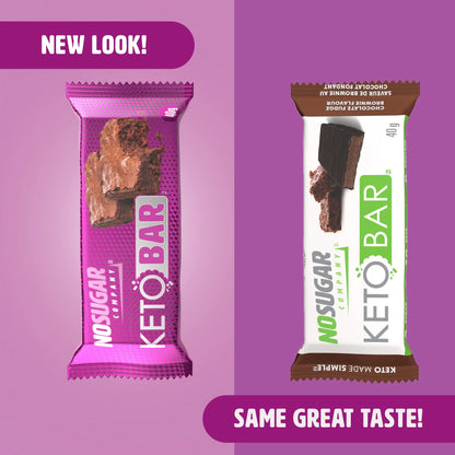 No Sugar Keto Bar Chocolate Fudge Brownie