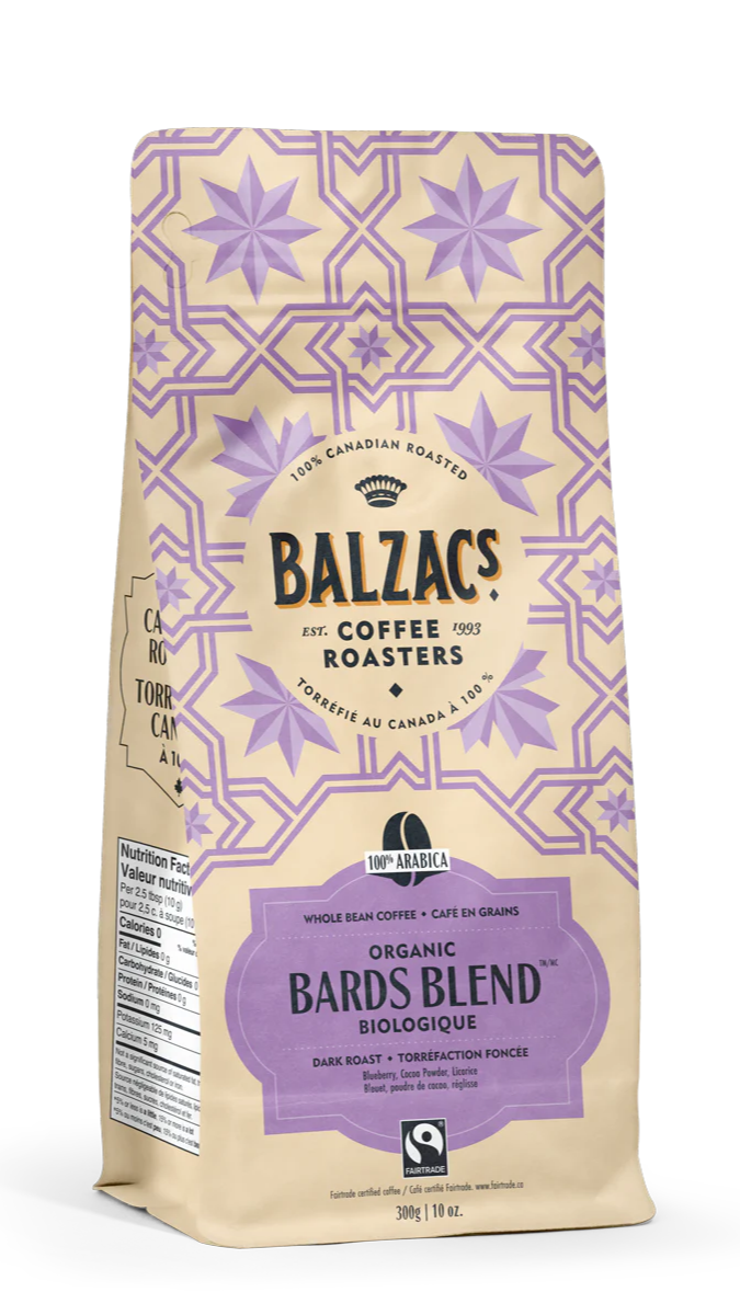 Balzacs Coffee Organic Bard's Blend 340g