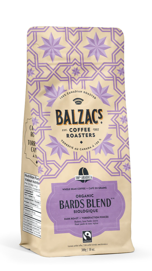 Balzacs Coffee Organic Bard's Blend 340g