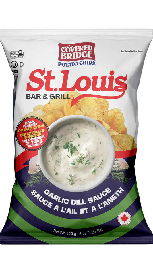 Covered Bridge Chips, St. Louis Grill Garlic Dill Sauce