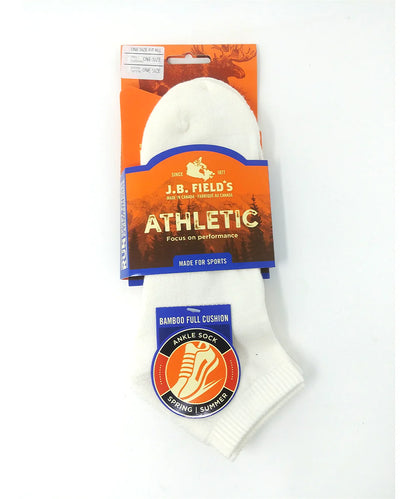 J.B. Field's Athletic "Bamboo Cushion" Low-Cut Ankle Socks