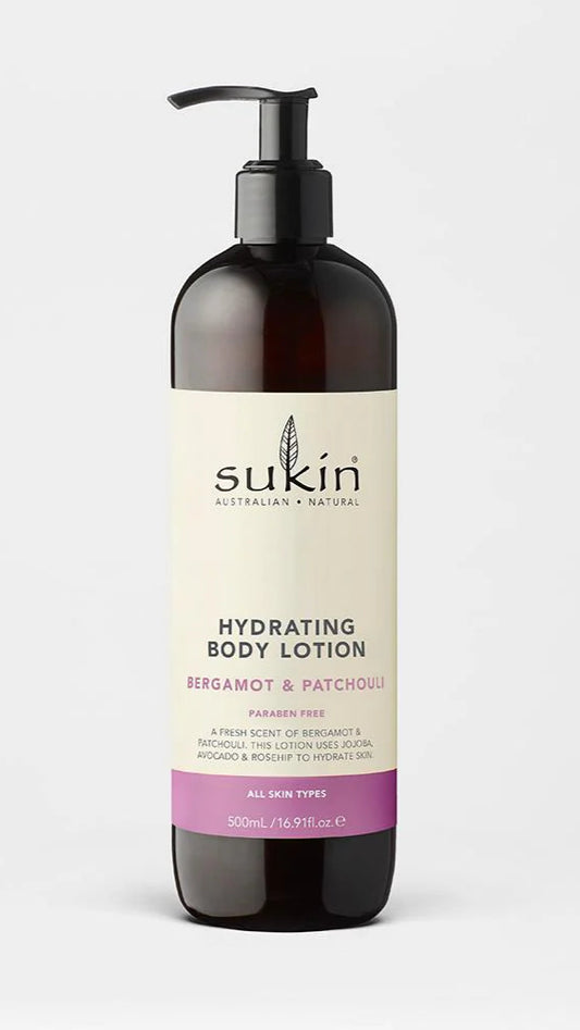 SUKIN Body Lotion, Bergamont & Patchouli