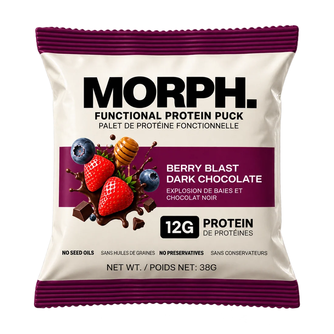 Morph Berry Blast Dark Chocolate Functional Protein Bar