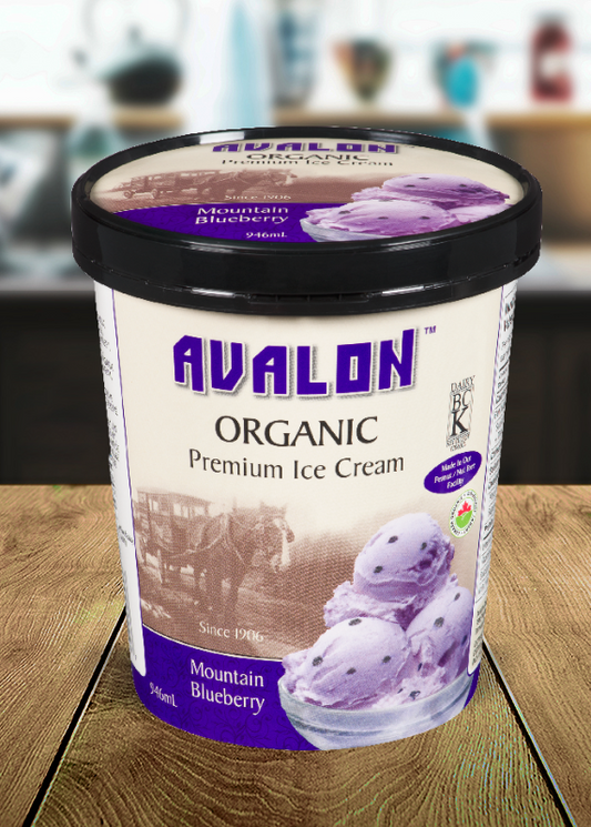 Avalon Ice Cream, Mountain Blueberry (Org) *FROZEN*