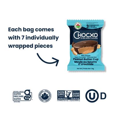 Chocxo Dark Chocolate Peanut Butter Cups (Org)