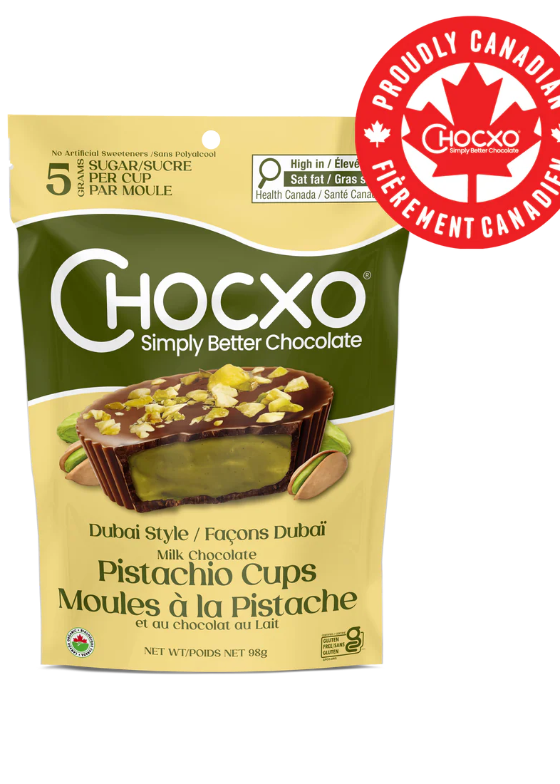 Chocxo Milk Chocolate Dubai Style Pistachio Cups (Org) - LE