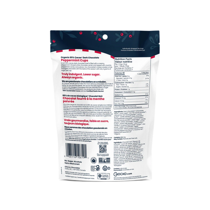 Chocxo Dark Chocolate Peppermint Cups (Org) - LE