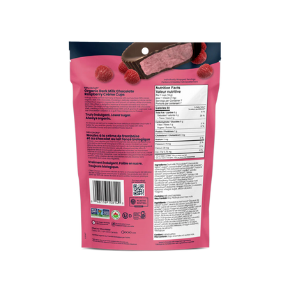 Chocxo Dark Milk Chocolate Raspberry Crème Cups (Org) - LE