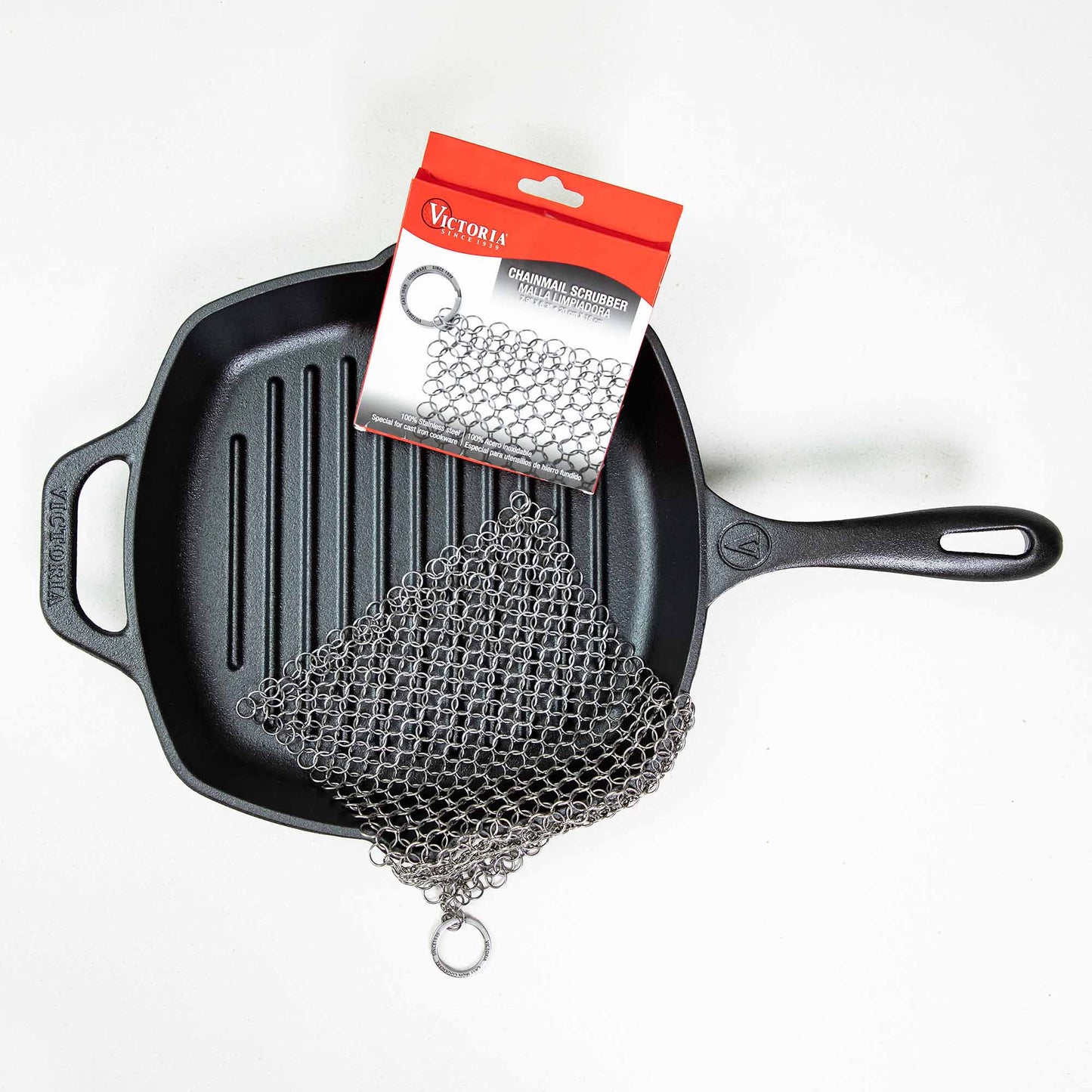 Victoria Chainmail Scrubber for Cast Iron
