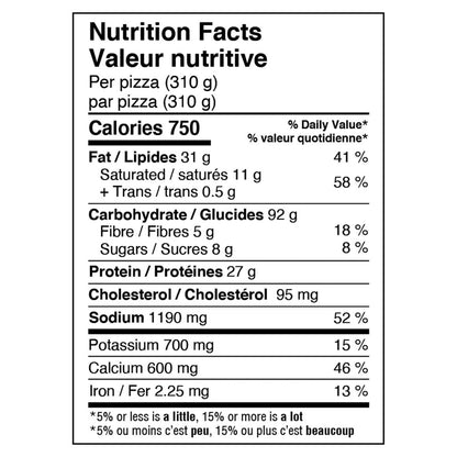 Cauliflower Crust Very Cheesy Pizza (GF) *FROZEN*