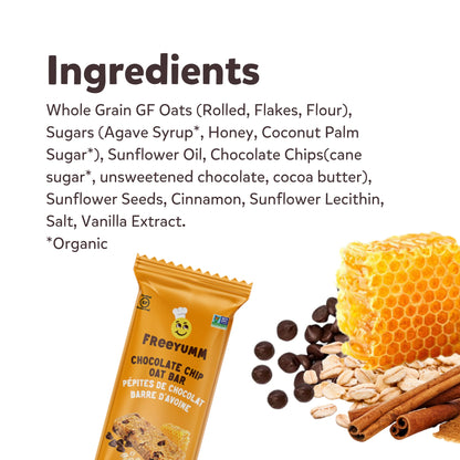 FreeYumm Chocolate Chip Soft Baked Bars (GF) (DF)