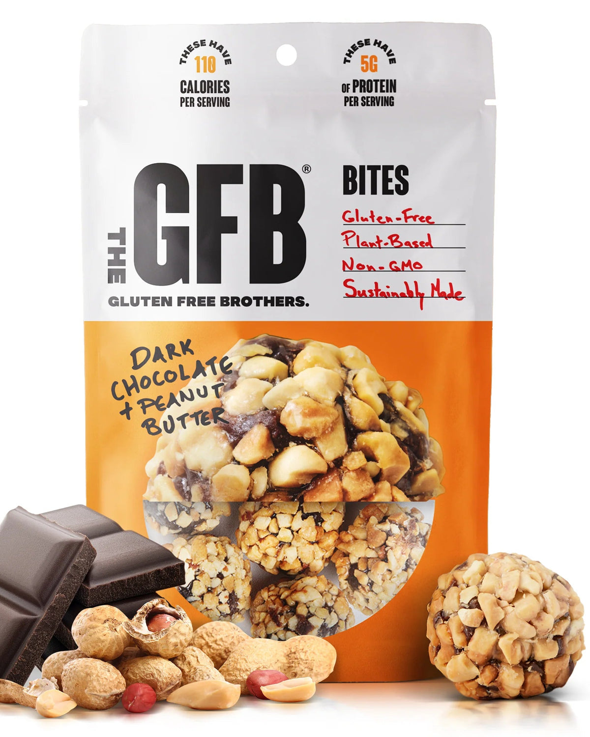GFB Dark Chocolate Peanut Butter Bites (GF) (V)