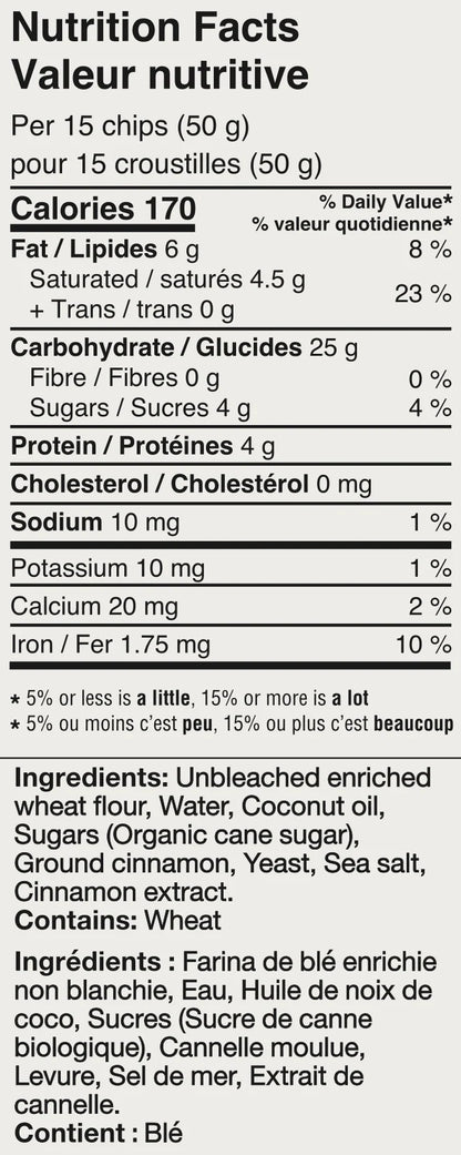 Cedar Valley Pita Chips, Cinnamon Sugar