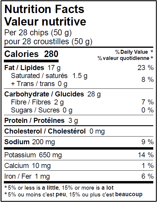 Covered Bridge Chips, Sea Salt Crinkle Cut