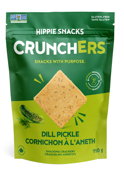 Hippie Snacks Crunchers Dill Pickle