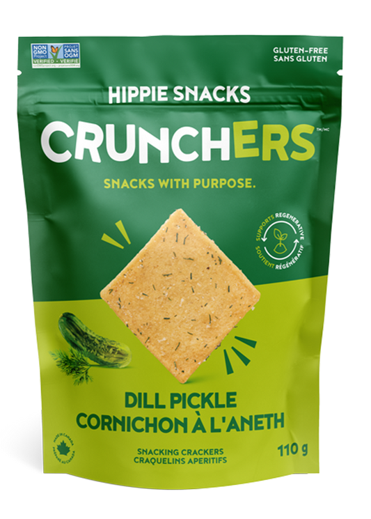 Hippie Snacks Crunchers Dill Pickle