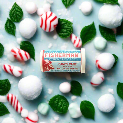 Nova Scotia Fisherman Lip Balm, Candy Cane Mint