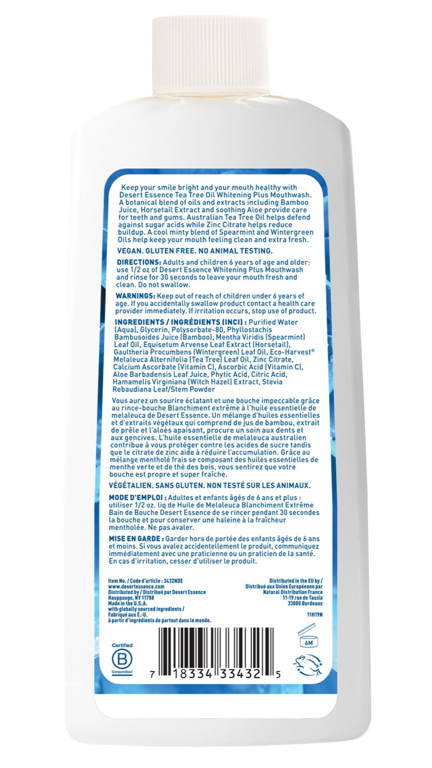 Tea Tree Oil Whitening Plus Mouthwash