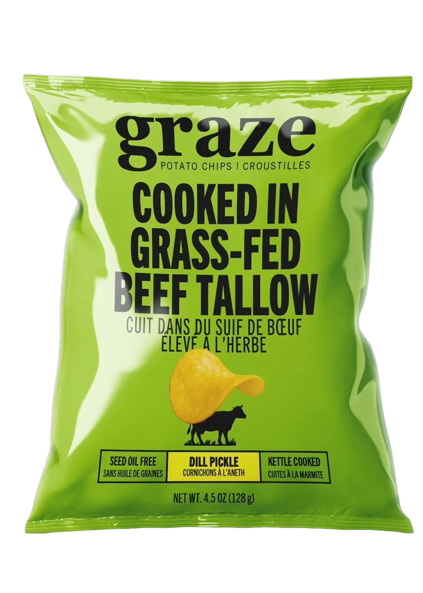 Graze Dill Pickle Chips, Cooked in Tallow