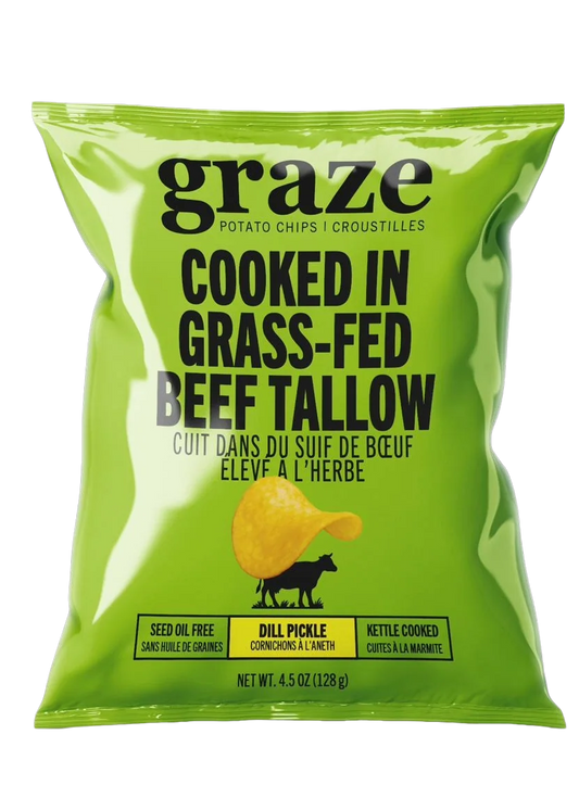 Graze Dill Pickle Chips, Cooked in Tallow