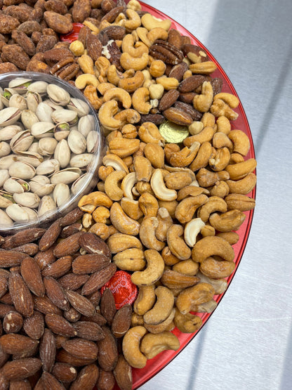 Beautiful Gift Tray - Deluxe Nuts 14"