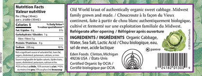 Sauerkraut, Organic