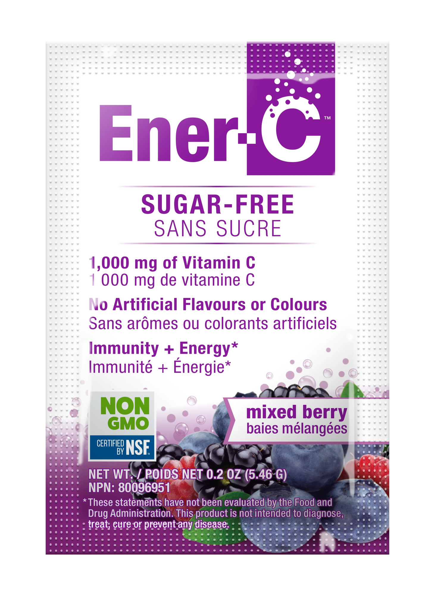 Ener-C Multivitamin Drink Mix, Sugar Free Mixed Berry
