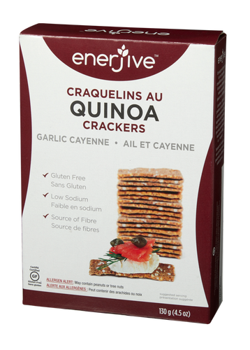Enerjive Quinoa Crackers Garlic Cayenne (GF)