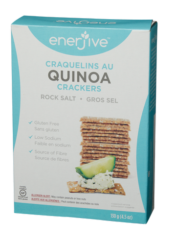 Enerjive Quinoa Crackers Rock Salt (GF)
