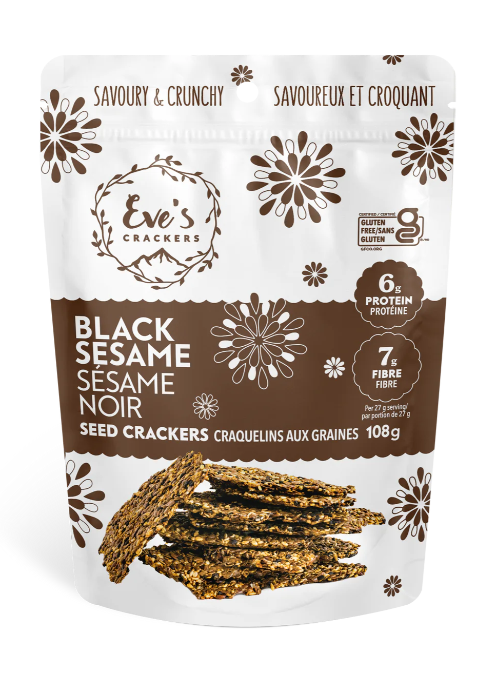 Eve's Seed Crackers, Black Sesame (GF)