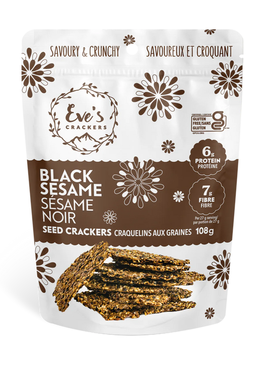 Eve's Seed Crackers, Black Sesame (GF)