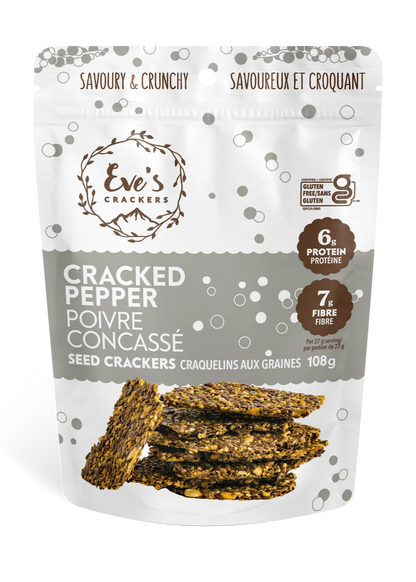 Eve's Seed Crackers, Cracked Pepper (GF)