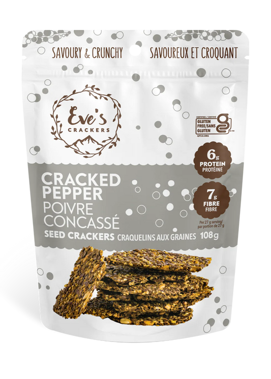 Eve's Seed Crackers, Cracked Pepper (GF)